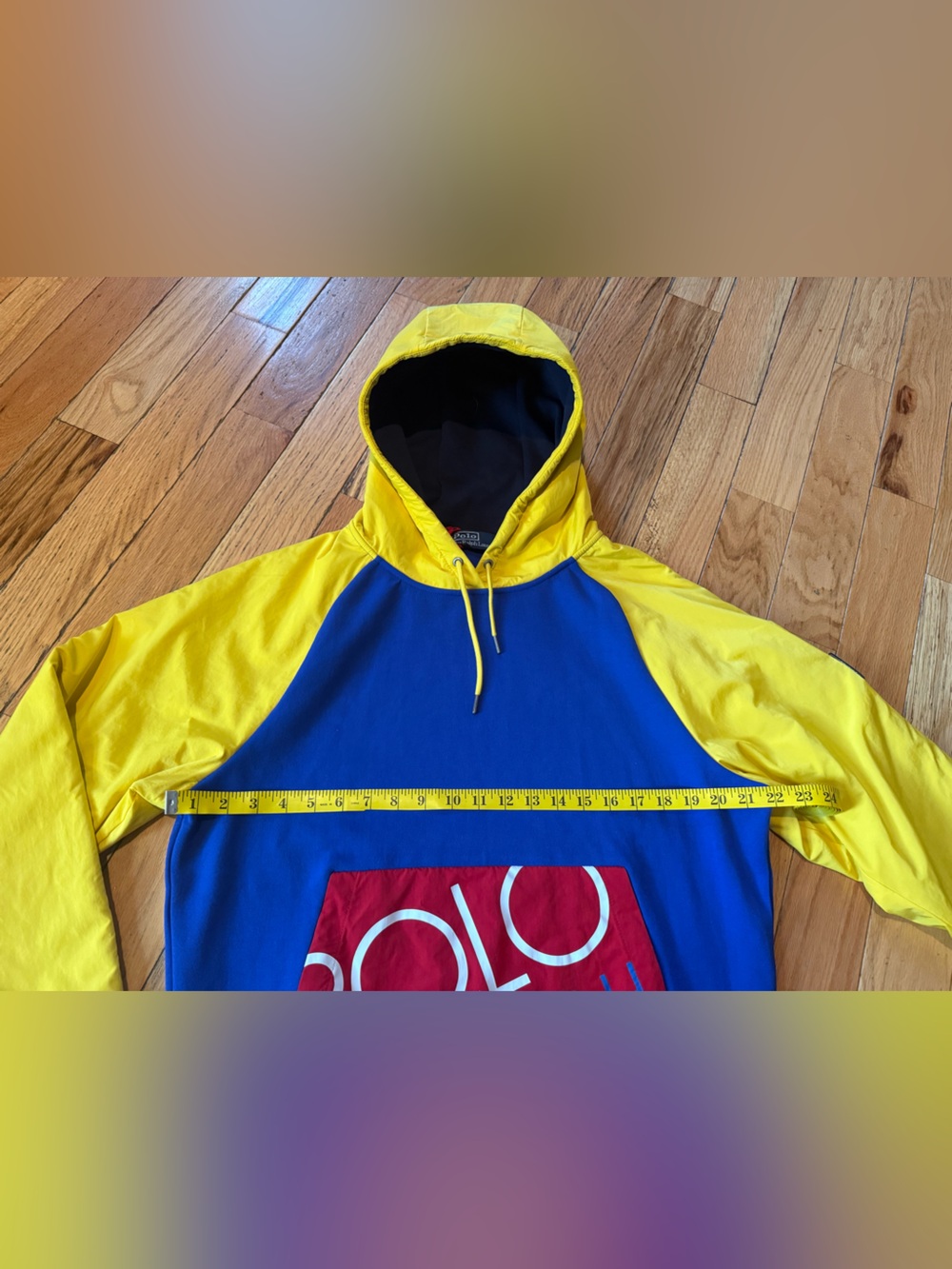 Polo Ralph Lauren Hi Tech Hooded Sweatshirt Red/Yellow/Blue Men’s Size M NWOT - Picture 12 of 14